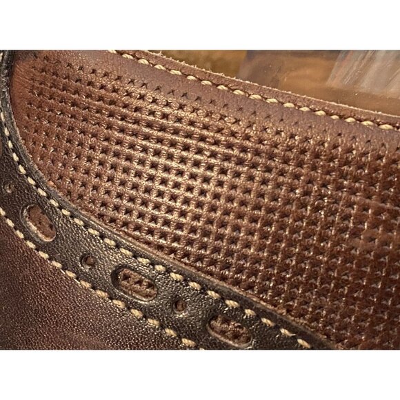 Calzoleria Harris Italy Barney's NY Handmade Oxford Wing Tip Dress Shoes Sz 10.5 - Picture 7 of 16